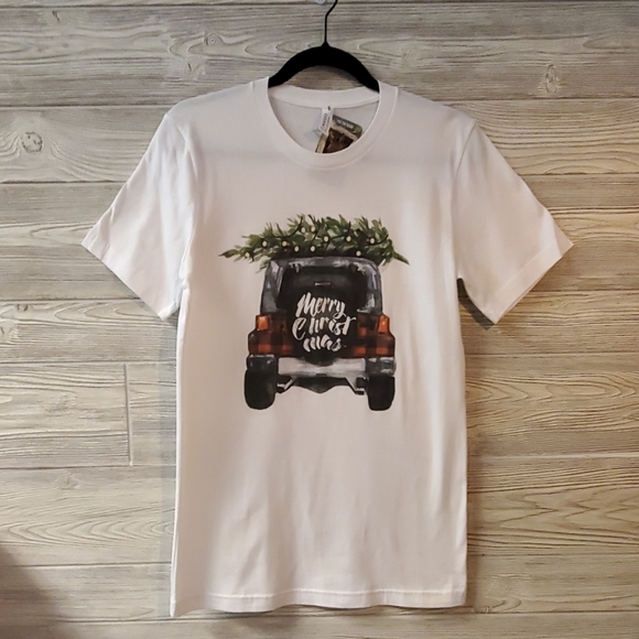 Bella Canvas Tops - White Christmas Tshirt🎄